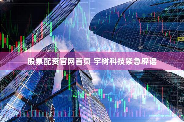 股票配资官网首页 宇树科技紧急辟谣